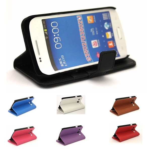 Standcase wallet Samsung Galaxy Core Plus (G3500) Svart