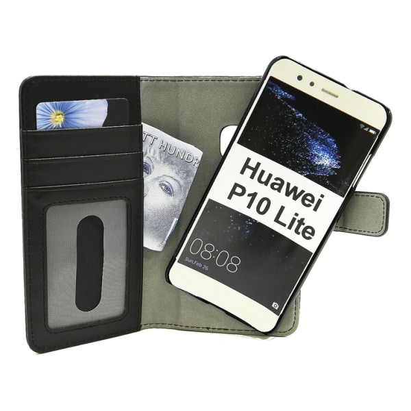 Magnet Wallet Huawei P10 Lite Svart