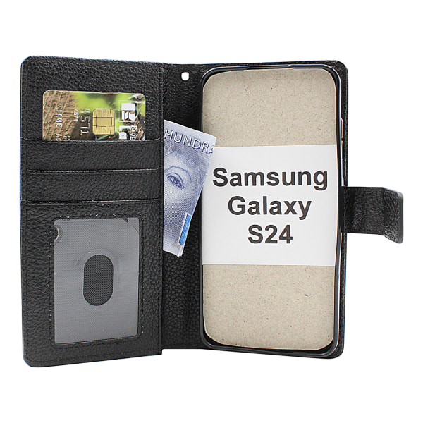 New Standcase Wallet Samsung Galaxy S24 5G (SM-S921B/DS) Svart