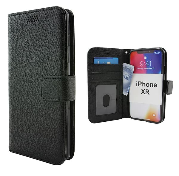 Standcase Wallet iPhone XR Svart