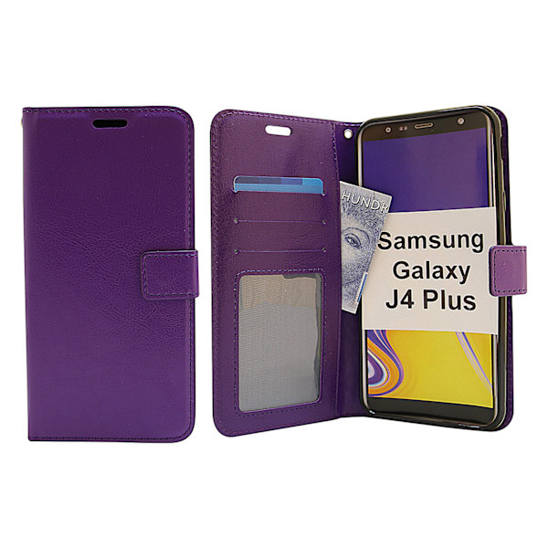 Crazy Horse Wallet Samsung Galaxy J4 Plus (J415FN/DS) Lila