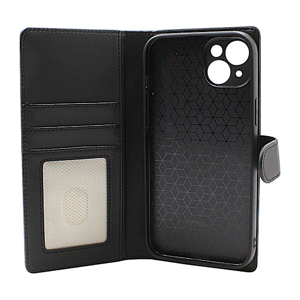 Skimblocker iPhone 15 Plus Magnet Plånboksfodral Svart