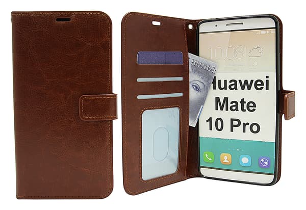 Crazy Horse Wallet Huawei Mate 10 Pro Brun