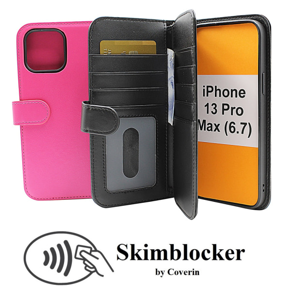 Skimblocker XL Wallet iPhone 13 Pro Max (6.7) Hotpink