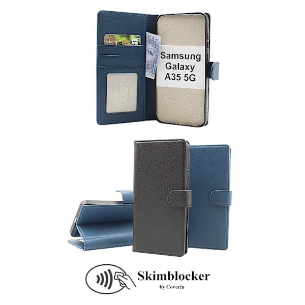 Skimblocker Plånboksfodral Samsung Galaxy A35 5G Svart