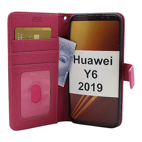 New Standcase Wallet Huawei Y6 2019 Hotpink