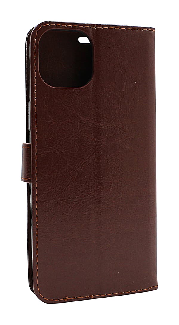 Crazy Horse Wallet iPhone 15 Plus Lila