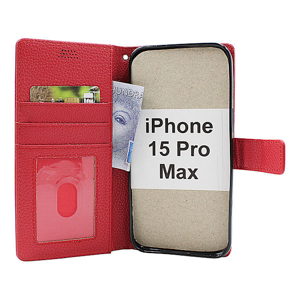 New Standcase Wallet iPhone 15 Pro Max Brun
