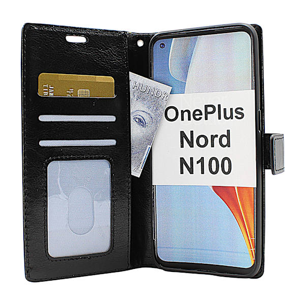 Crazy Horse Wallet OnePlus Nord N100 Brun