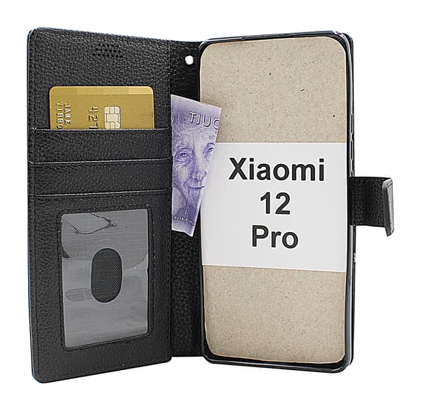 New Standcase Wallet Xiaomi 12 Pro Ljusblå