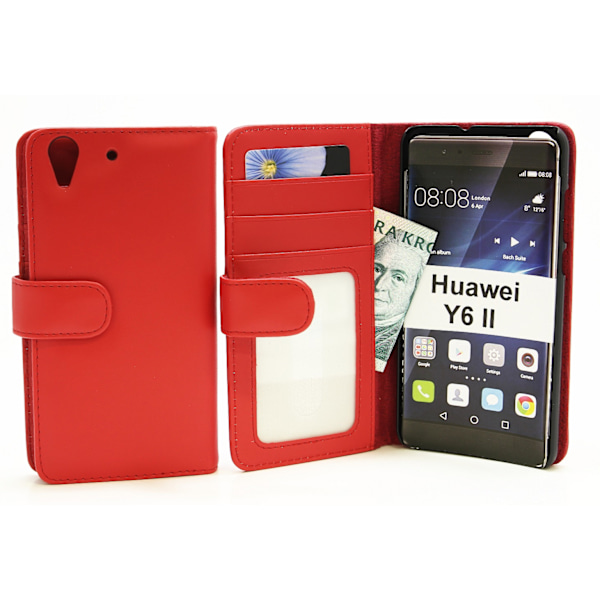 Plånboksfodral Huawei Y6 II Röd