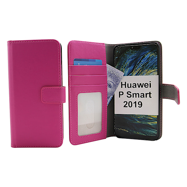 Skimblocker Magnet Wallet Huawei P Smart 2019 Hotpink