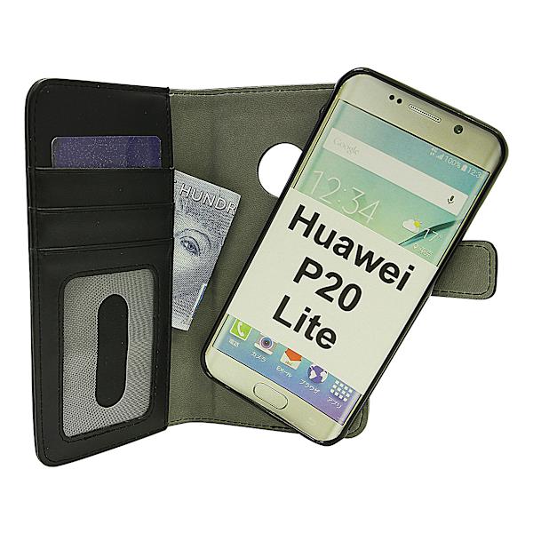 Skimblocker Magnet Wallet Huawei P20 Lite Svart