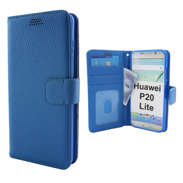New Standcase Wallet Huawei P20 Lite (ANE-LX1) Ljusblå