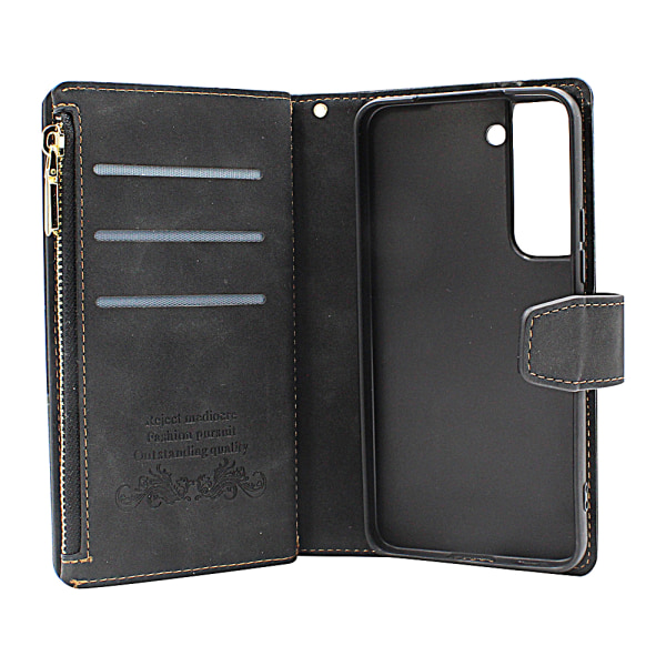 XL Standcase Lyxfodral Samsung Galaxy S22 5G Svart
