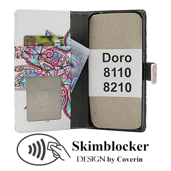 Skimblocker Doro 8110 / 8210 Plånboksfodral Design