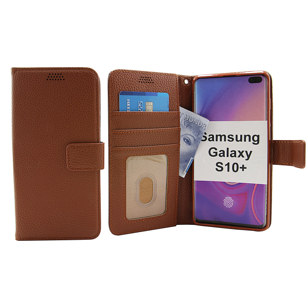 Standcase Wallet Samsung Galaxy S10+ (G975F) Brun
