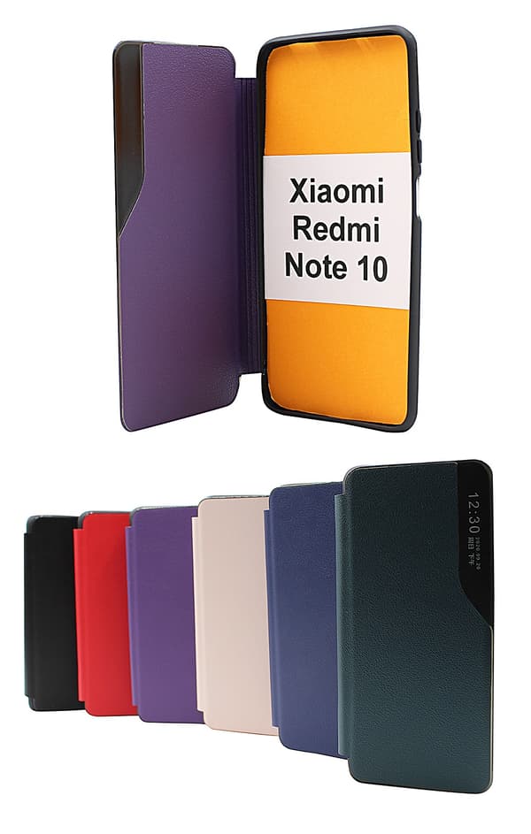 Smart Flip Cover Xiaomi Redmi Note 10 Svart