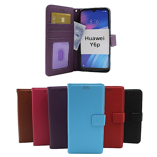 New Standcase Wallet Huawei Y6p (Svart) Svart