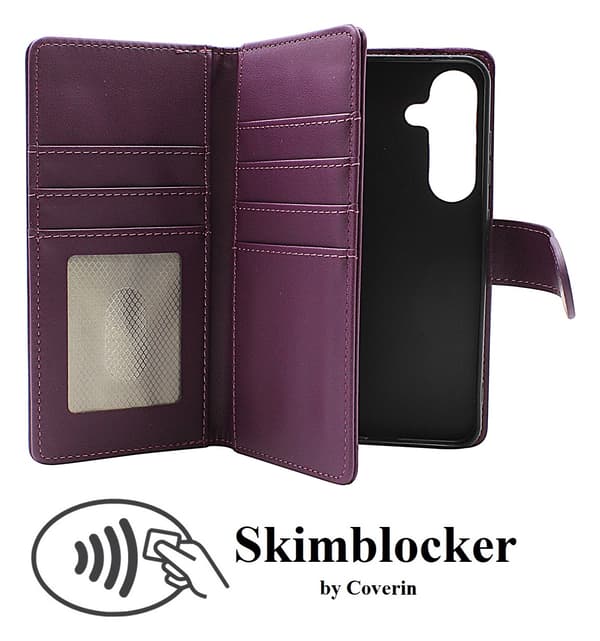 Skimblocker Samsung Galaxy S25 XL Plånboksfodral Svart