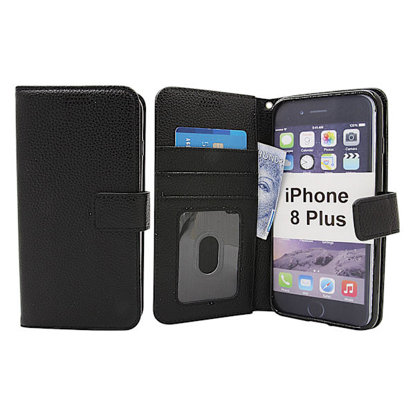 New Standcase Wallet iPhone 8 Plus Svart