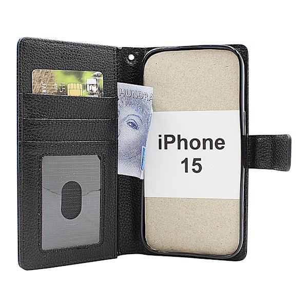 New Standcase Wallet iPhone 15 Röd