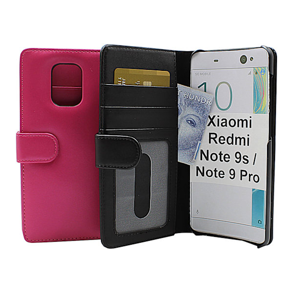 Skimblocker Plånboksfodral Xiaomi Redmi Note 9s/Note 9 Pro Svart
