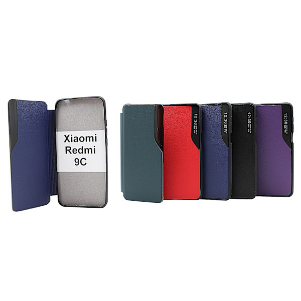 Smart Flip Cover Xiaomi Redmi 9C Mörkgrön