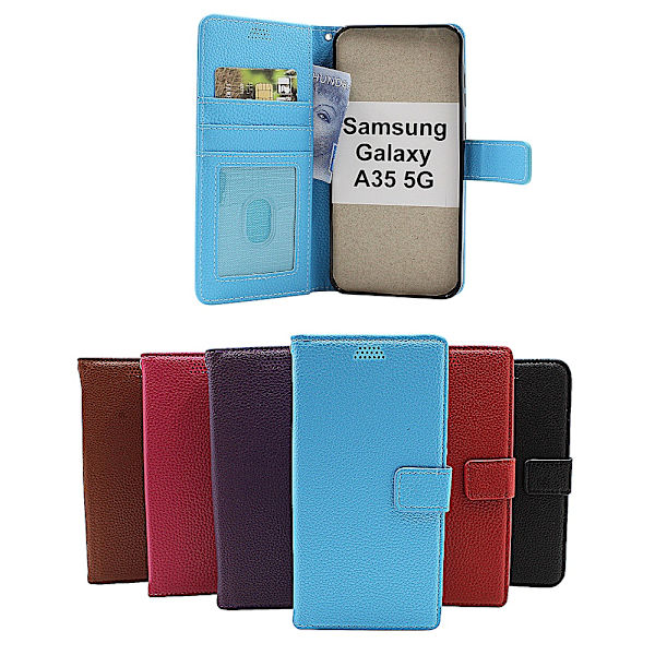 New Standcase Wallet Samsung Galaxy A35 5G Svart