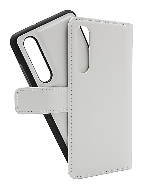 Skimblocker Magnet Wallet Huawei P30 Vit