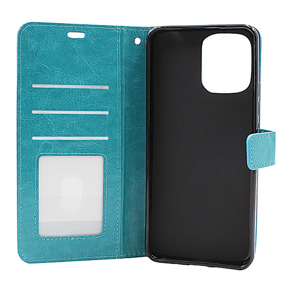 Crazy Horse Wallet Xiaomi Redmi 12 5G Turkos