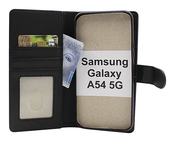 Skimblocker Samsung Galaxy A54 5G Plånboksfodral Brandy