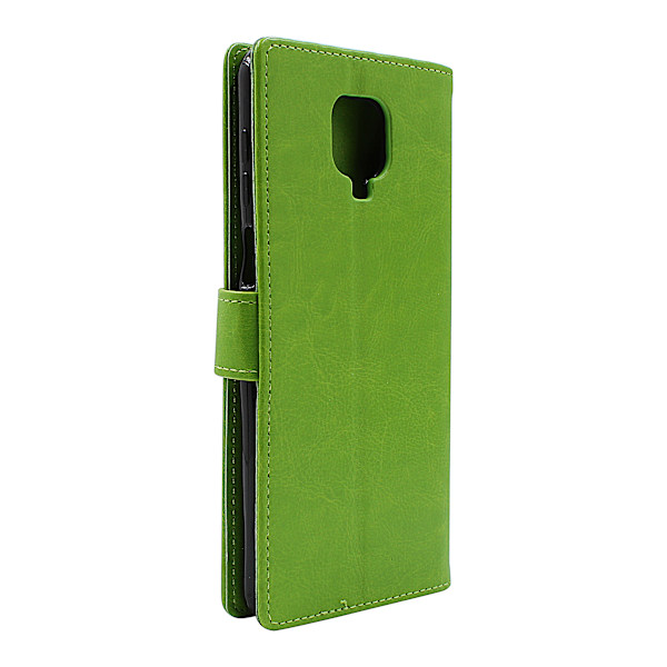 Crazy Horse Wallet Xiaomi Redmi Note 9s / Note 9 Pro Grön