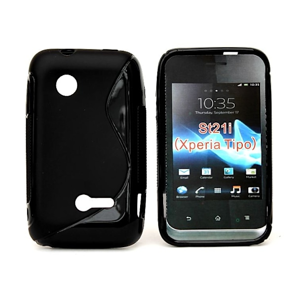 S-line skal Sony Xperia Tipo ST21i Svart