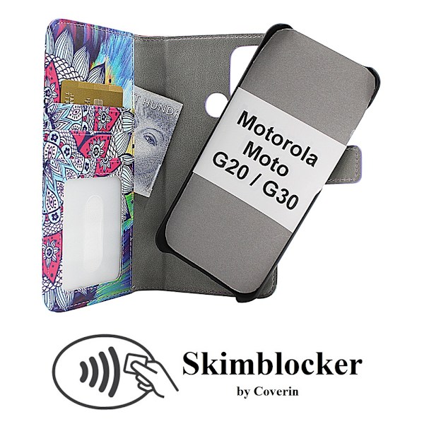 Skimblocker Magnet Designwallet Motorola Moto G20 / Moto G30