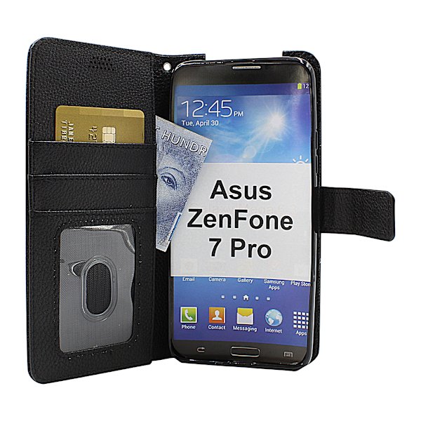 New Standcase Wallet Asus ZenFone 7 Pro (ZS671KS) (Svart) Svart