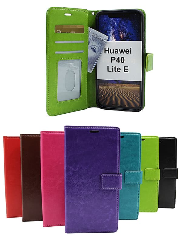 Crazy Horse Wallet Huawei P40 Lite E Lila