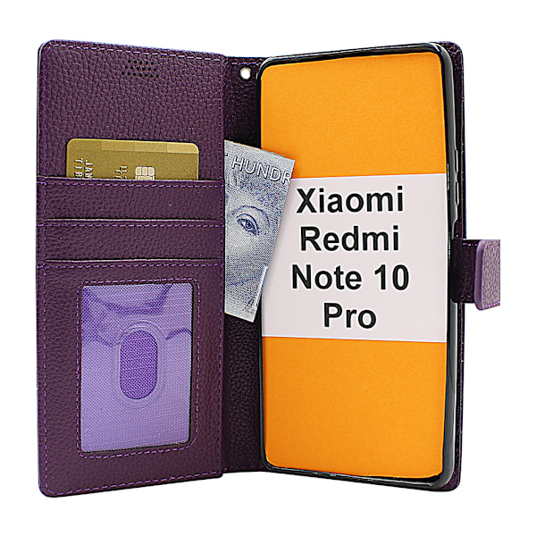 New Standcase Wallet Xiaomi Redmi Note 10 Pro Ljusblå