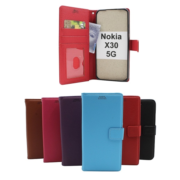 New Standcase Wallet Nokia X30 5G Lila