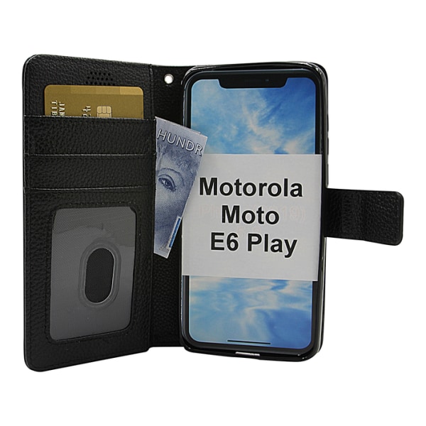 New Standcase Wallet Motorola Moto E6 Play Lila