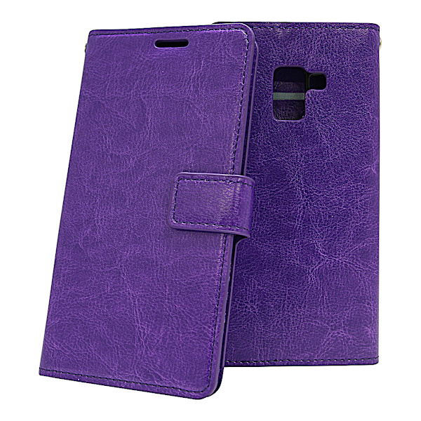 Crazy Horse Wallet Samsung Galaxy A8 2018 (A530FD) Lila