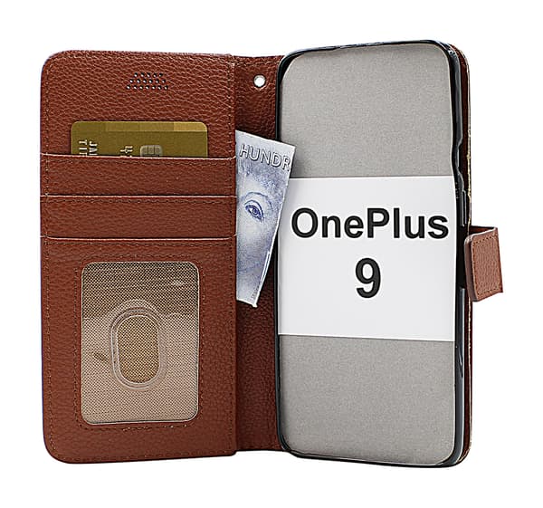 New Standcase Wallet OnePlus 9 Röd