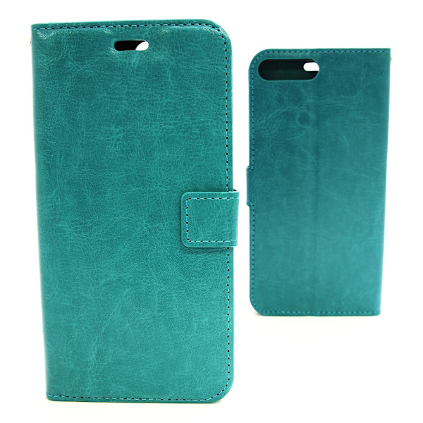 Crazy Horse Wallet iPhone 8 Plus Turkos A334
