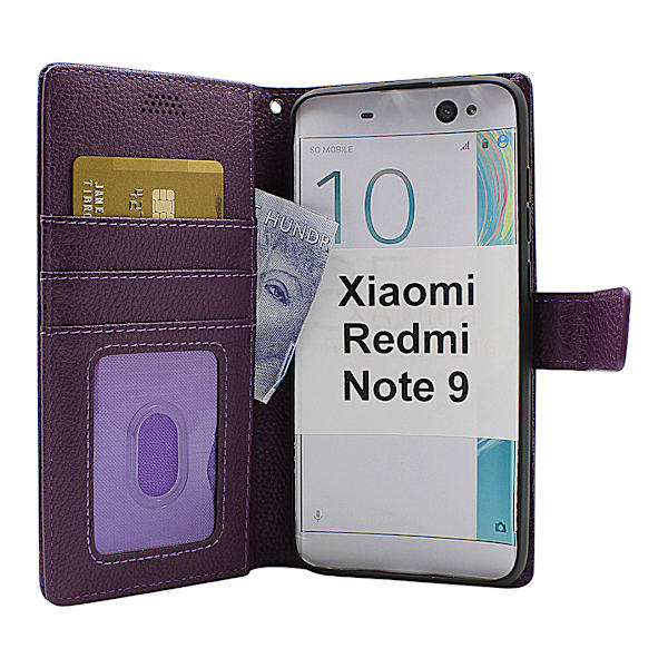 New Standcase Wallet Xiaomi Redmi Note 9 Lila