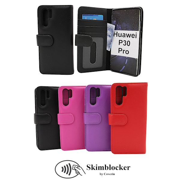 Skimblocker Plånboksfodral Huawei P30 Pro Svart
