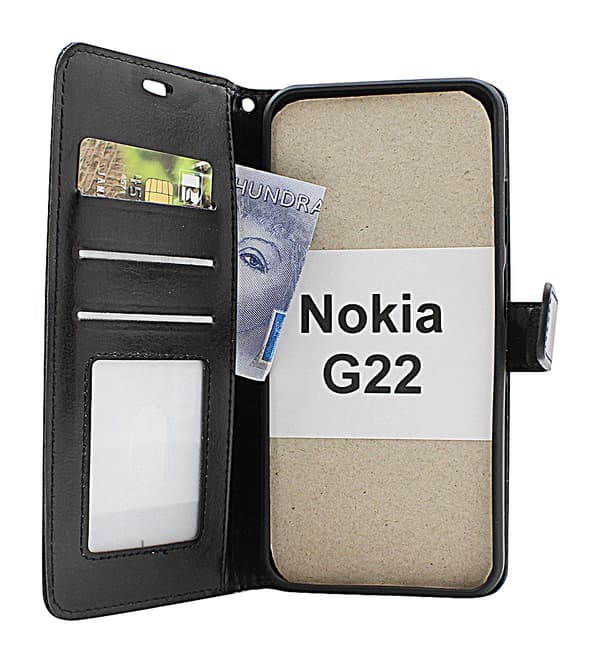 Crazy Horse Wallet Nokia G22 Brun