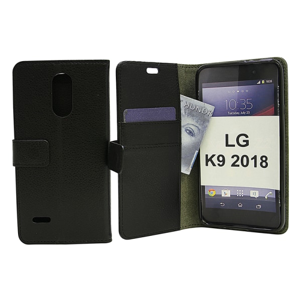 Standcase Wallet LG K9 2018 (LMX210) Svart