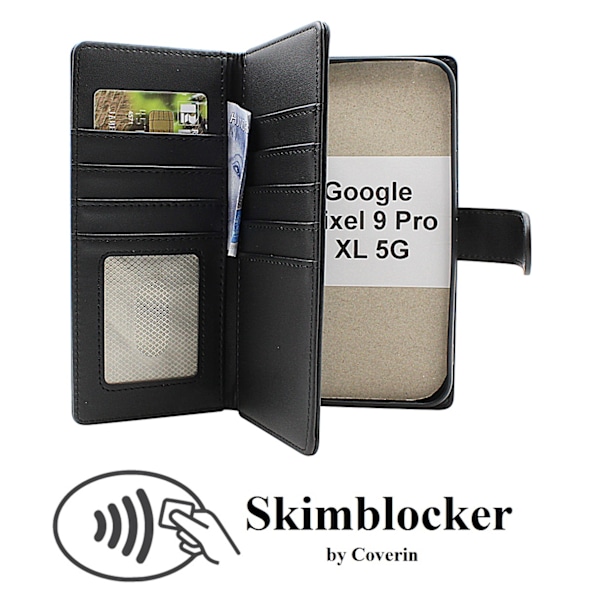 Skimblocker Google Pixel 9 Pro XL 5G XL Plånboksfodral