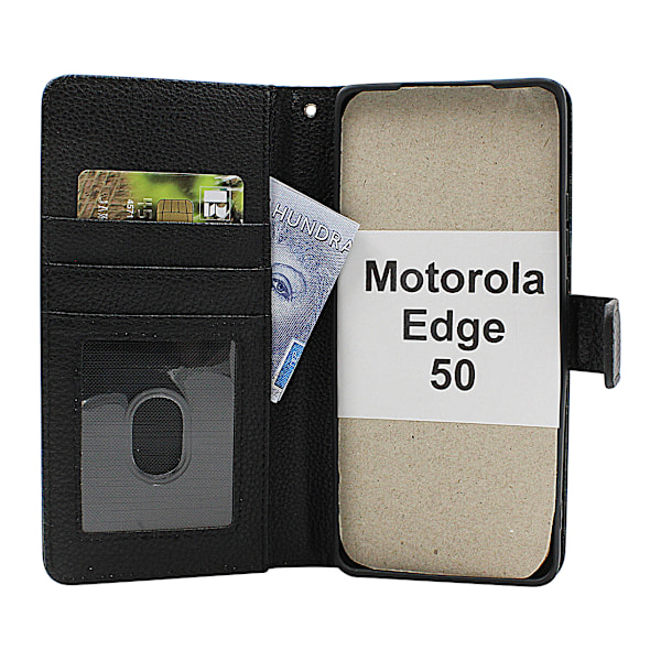 New Standcase Wallet Motorola Edge 50 Brun