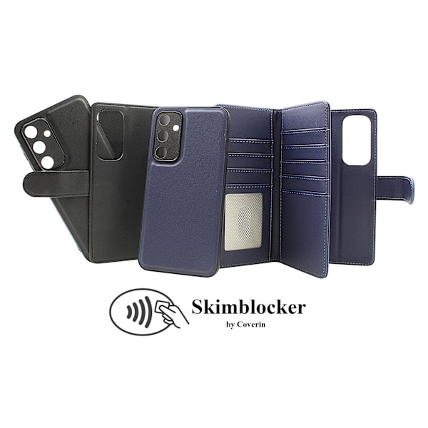 Skimblocker XL Magnet Fodral Samsung Galaxy A55 5G Marinblå